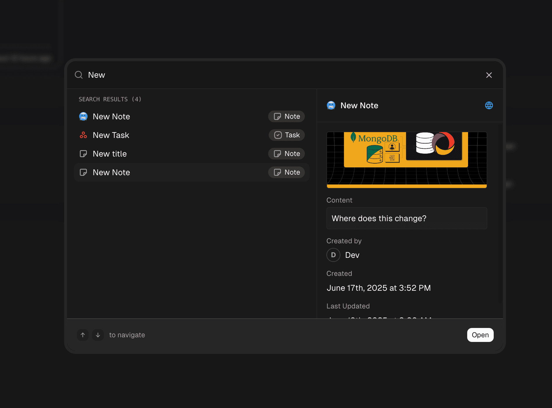 Global Search & Enhanced Workspace Navigation