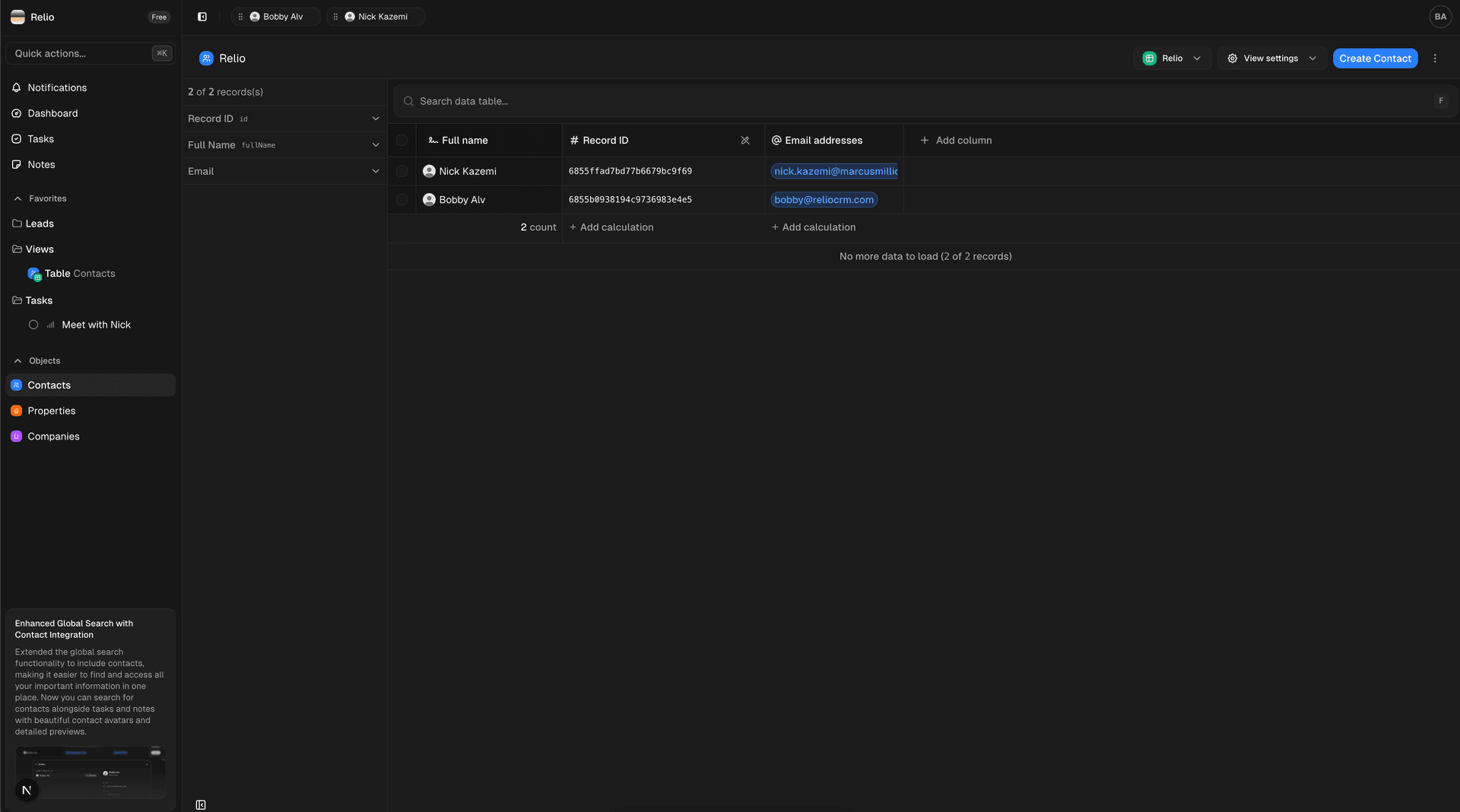 Pin Important Records & Better Data Management