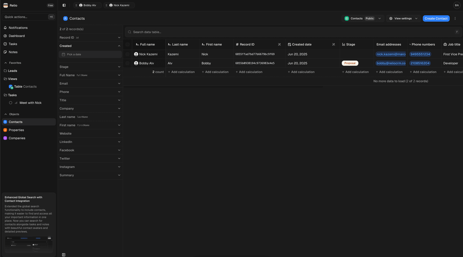Pin Important Records & Better Data Management